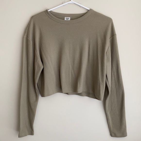 Aritzia Waffleprint Longsleeve Top, S